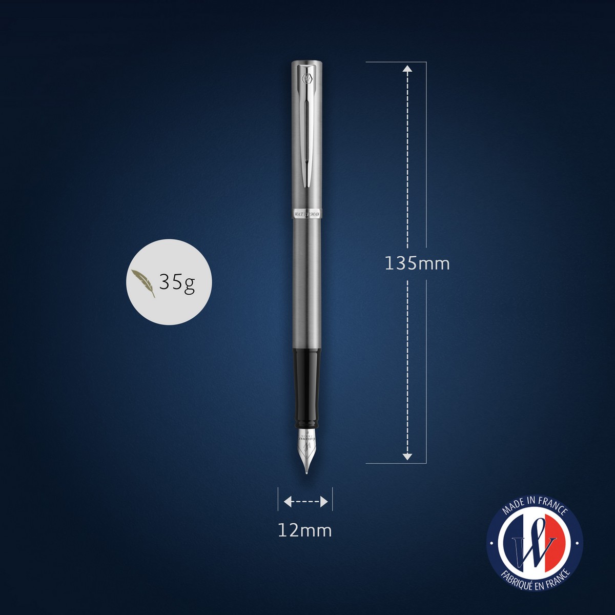 Waterman Impression Stainless Steel CT 9