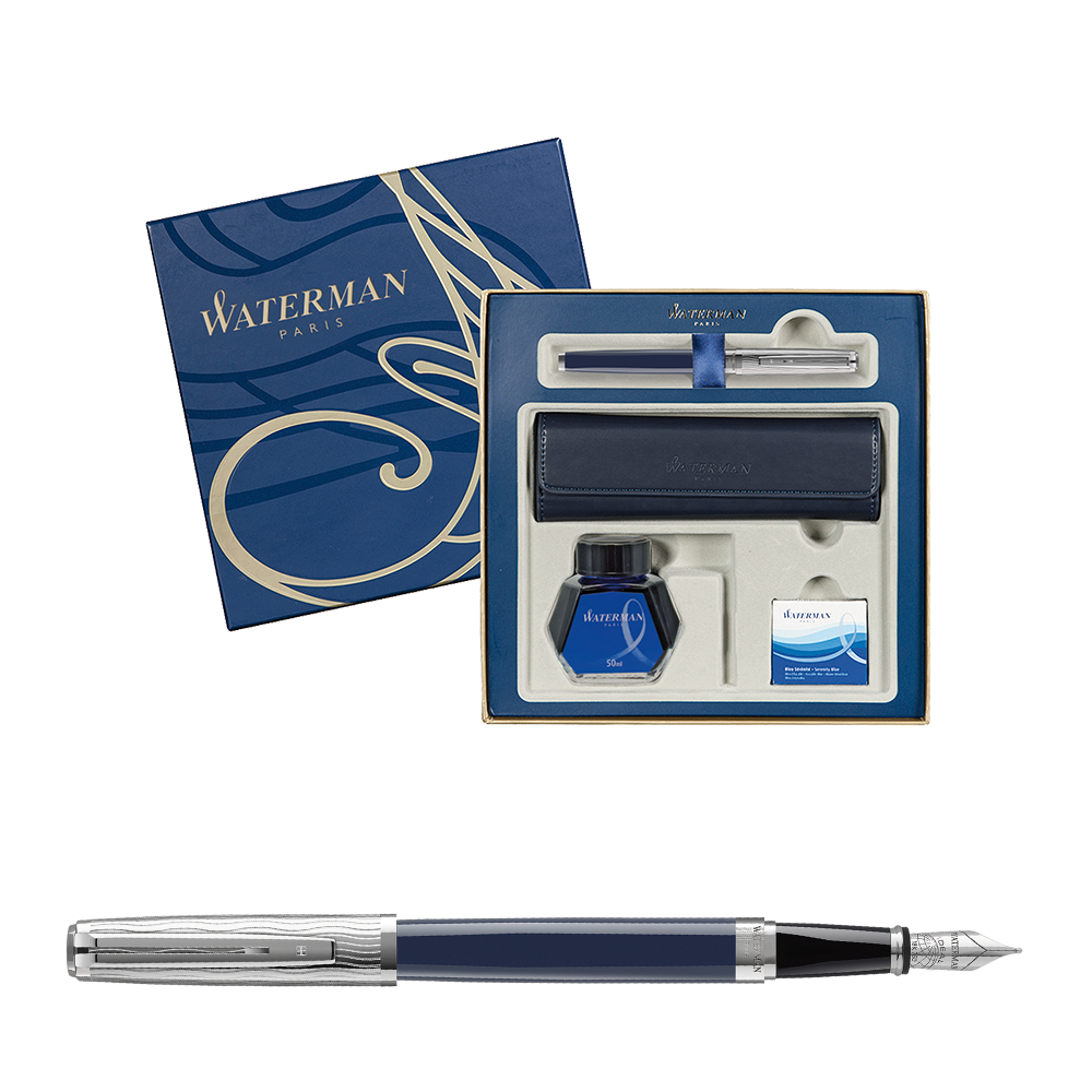 Waterman Exception SE DLX Blue CT - sada