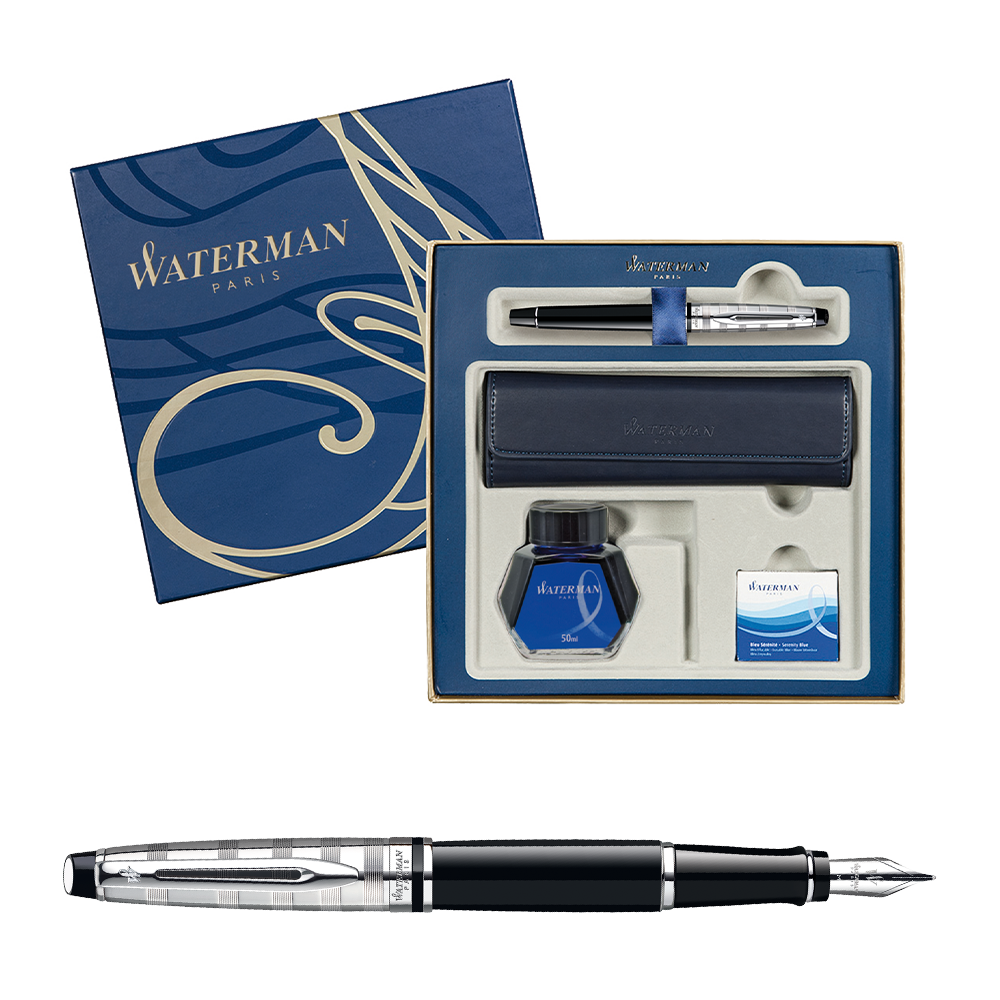 Waterman Expert Deluxe Black CT - sada