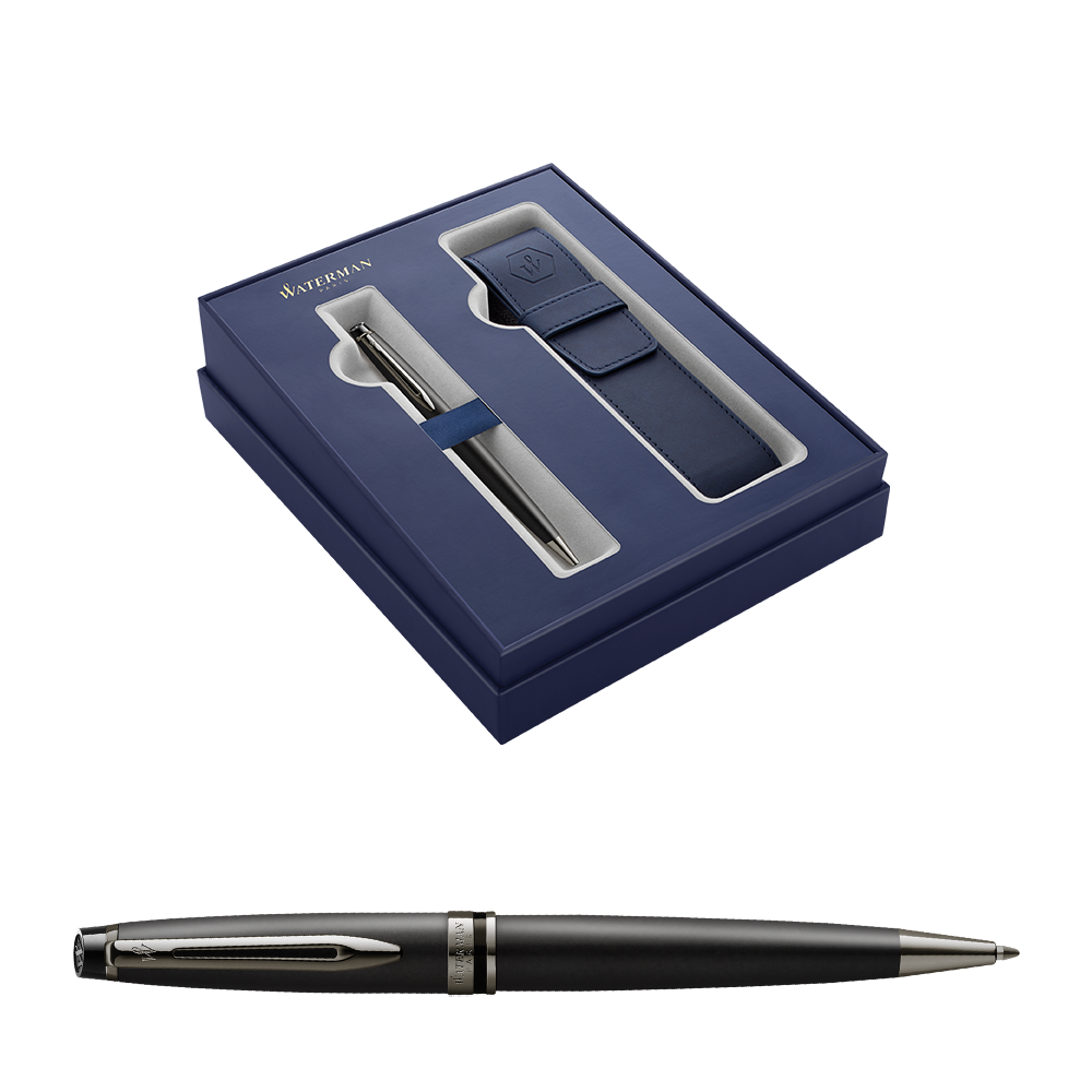 Waterman Expert Metallic Black RT - sada